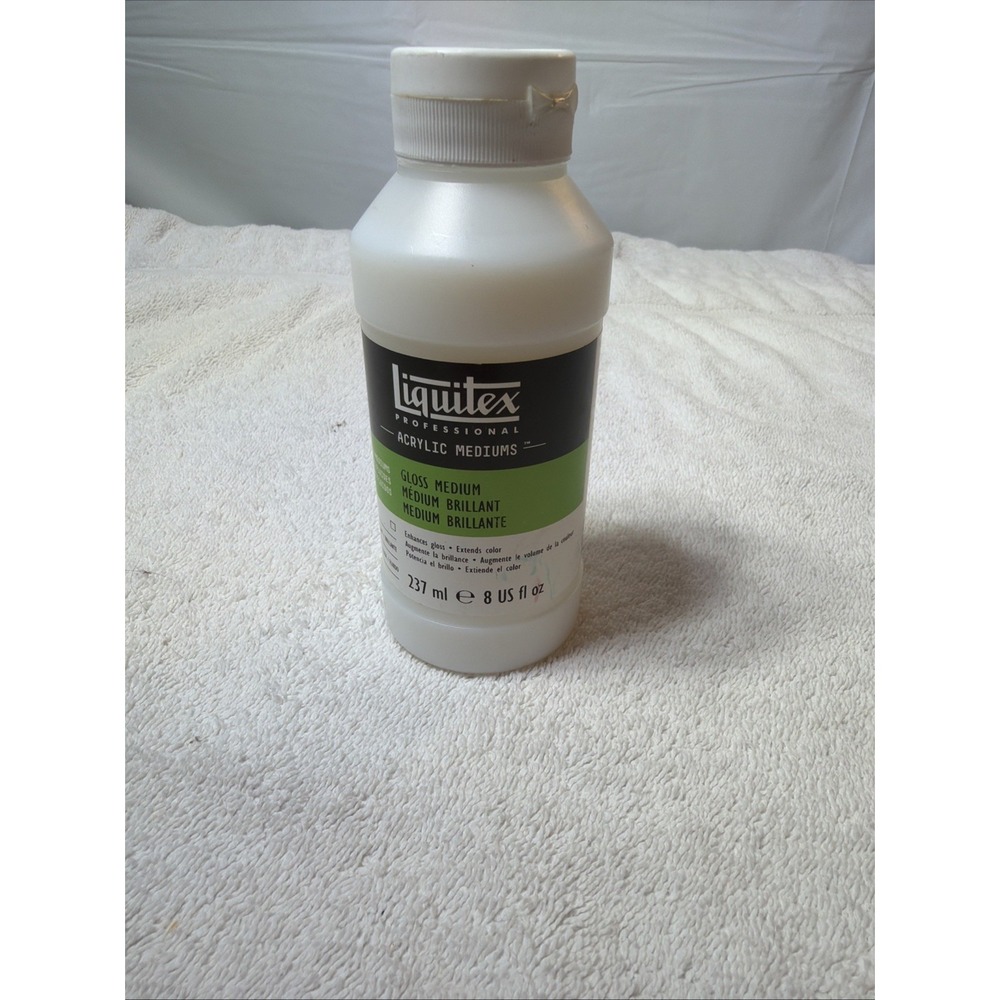 Liquitex Gloss Medium 8 Fl Oz Acrylic Varnish and Fluid Medium for Art Supplies